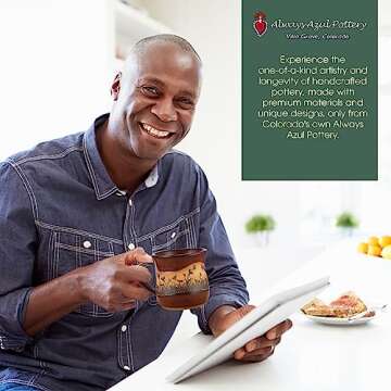 Always Azul Pottery Horse Reflection Mug in Indian Summer Glaze