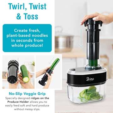 Shine Kitchen Co. SES-100 Electric Vegetable Spiralizer