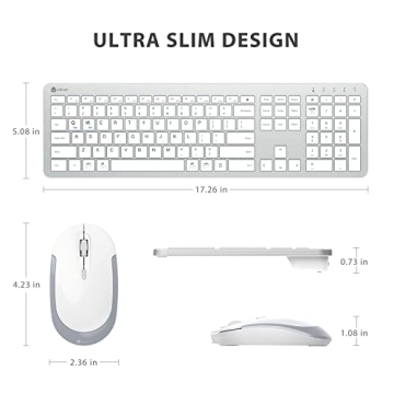 iClever Wireless Keyboard and Mouse Combo for All
