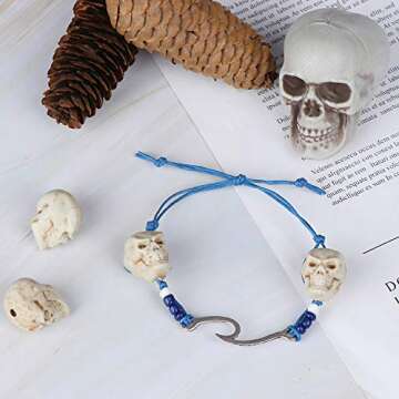 20 Pcs Halloween Skull Halloween Skeletons Realistic Skeleton Skull Skeleton Head for Halloween Themed Prop Party Costume Home Decor, 3 Sizes