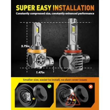 Bright H11 9005 Light Bulbs Combo for Off-Road Use