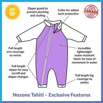 Nozone Tahiti Baby Girl Swimsuit with UPF 50+ Protection