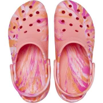 Crocs Women's Classic Platform Clog, Guava/Multi, Numeric_8