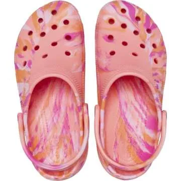 Crocs Women's Classic Platform Clog, Guava/Multi, Numeric_8