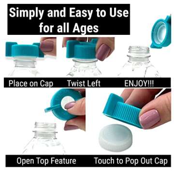 3-Pack WATER BOTTLE Opener ERGO OPENER | Arthritis Sufferers Elderly Seniors Weak Hands | Easy Twist...