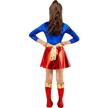 Rubies Super DC Heroes Supergirl Child's Costume Small (Size 4-6) (for 3-4 Years) for themed parties and Halloween