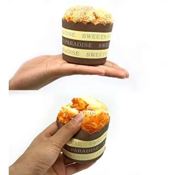 Nice purchase Artificial Cake Fake Simulation Realistic Food Cupcake Bread Dessert for Decoration Display Props Real Model 6 PCS