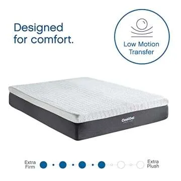 Cool Gel 12 Inch Medium Firm Mattress King Size with Pillows
