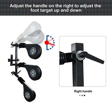 Taekwondo Kick Pad Target, SYNTECSO 3 Pack Kicking Pads with Wall Mounted Bracket Hands-Free Striking Pads for Tae Kwon Do Karate Kickboxing and Martial Arts Training