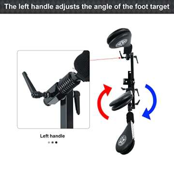 Taekwondo Kick Pad Target, SYNTECSO 3 Pack Kicking Pads with Wall Mounted Bracket Hands-Free Striking Pads for Tae Kwon Do Karate Kickboxing and Martial Arts Training