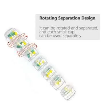 HaiSea Weekly Travel Pill Planner for Easy Medication Management