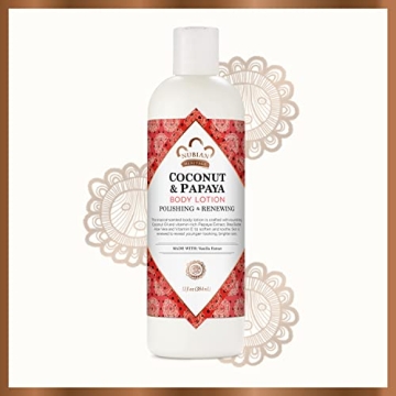 Nubian Heritage Coconut and Papaya Lotion 13 oz - Paraben Free