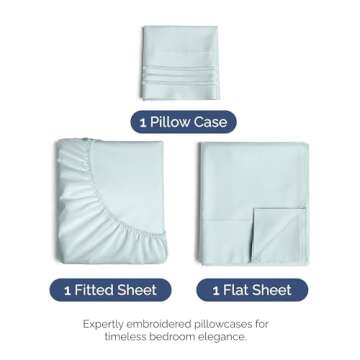 Twin XL Size 3 Piece Sheet Set - Comfy Breathable & Cooling Bed Sheets Set - Hotel Luxury Bedding fo...