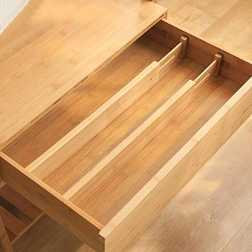 VaeFae Bamboo Drawer Dividers for Home Organization