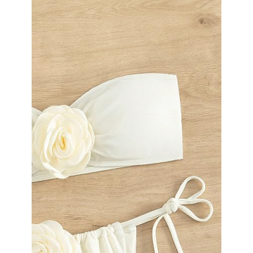 Trendy MakeMeChic Beige 2 Piece Bikini Set for Women