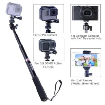 Smatree Q3 Versatile Selfie Stick with Tripod Stand