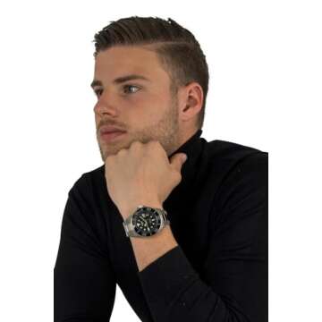 Invicta Men's 0420 Pro Diver Automatic Black Dial Titanium Watch