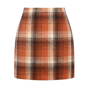 Trendy IDEALSANXUN Women’s Cute Plaid Mini Skirt 2024