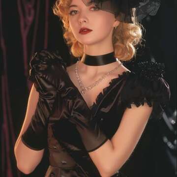 Lystaii Long Opera Party 20s Satin Gloves Stretchy Adult Size 15 Inches Elbow Length Black 1920s Classic Sun Protection Gloves Wedding Bride Etiquette Gloves for Women Girls Black