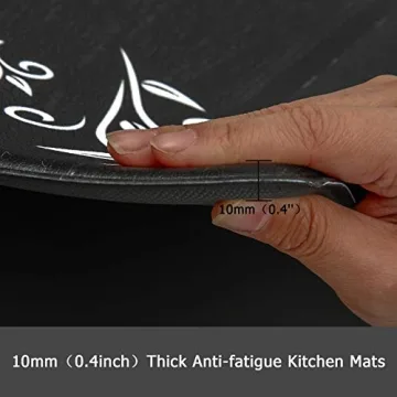 HEBE Anti Fatigue Kitchen Mat Set for Comfort and Style