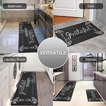 HEBE Anti Fatigue Kitchen Mat Set for Comfort and Style