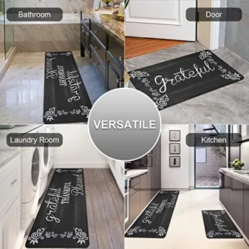 HEBE Anti Fatigue Kitchen Mat Set for Comfort and Style