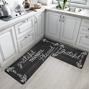 HEBE Anti Fatigue Kitchen Mat Set for Comfort and Style