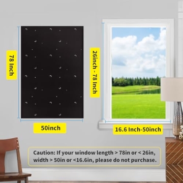Adjustable Goabroa Portable Blackout Curtains for Any Window Size