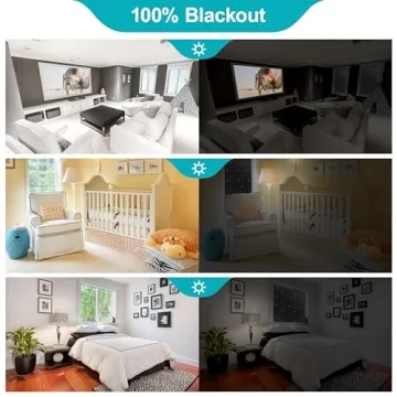 Adjustable Goabroa Portable Blackout Curtains for Any Window Size