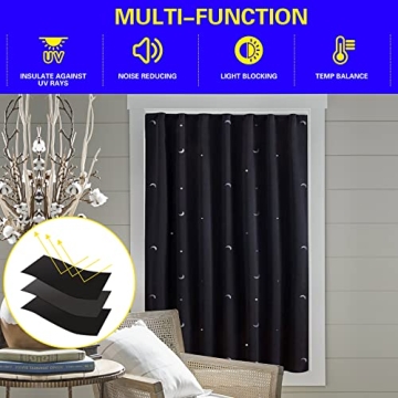 Adjustable Goabroa Portable Blackout Curtains for Any Window Size