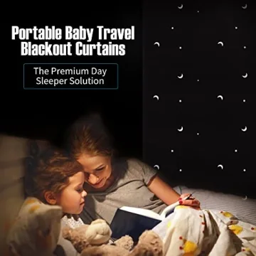 Adjustable Goabroa Portable Blackout Curtains for Any Window Size