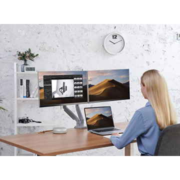 EleTab Dual Arm Monitor Stand for 2 Computer Screens