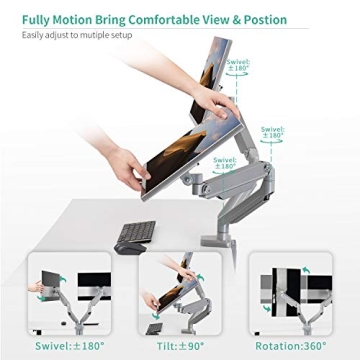 EleTab Dual Arm Monitor Stand for 2 Computer Screens
