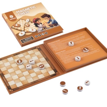 Travofun Chess Board Games for Kids Travel Toys Magnetic Travel Games Chess Pieces Young Kids Educat...
