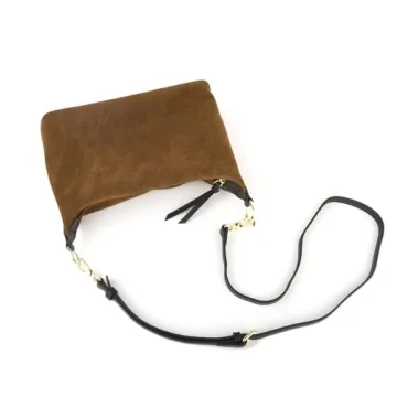 DONAIN Brown Suede Hobo Bag for Women - Stylish and Versatile