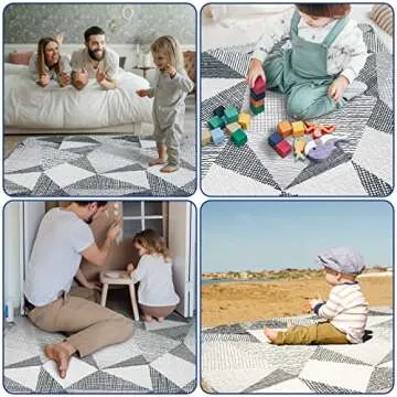 TANOSHII Baby Play Mat for 47"x47" Playpens | Portable & Washable