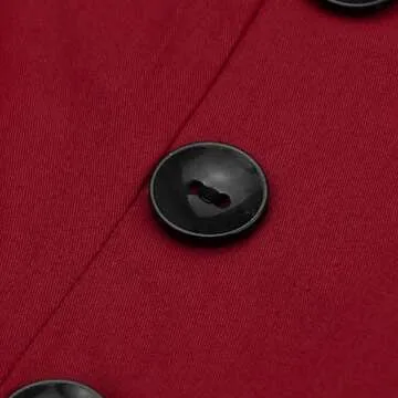 KILLREAL Vintage Polka Dot A-Line Dress Wine Red