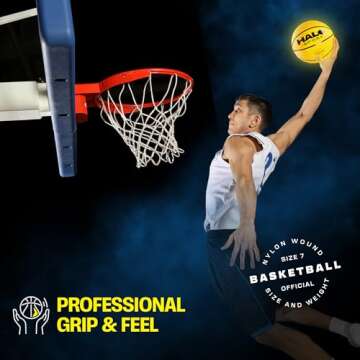 Halo Light Up Basketball - Glow in the Dark Fun for Kids