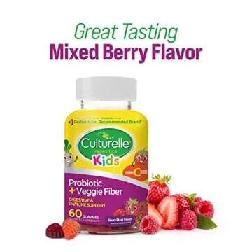 Probiotics for Kids + Veggie Fiber Gummies – 60 Count