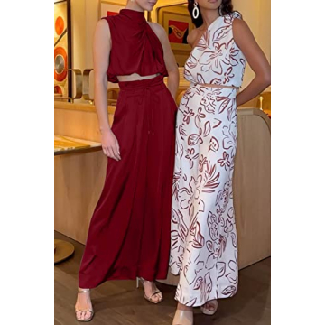 Chic PRETTYGARDEN Summer 2 Piece Outfits Set for Women