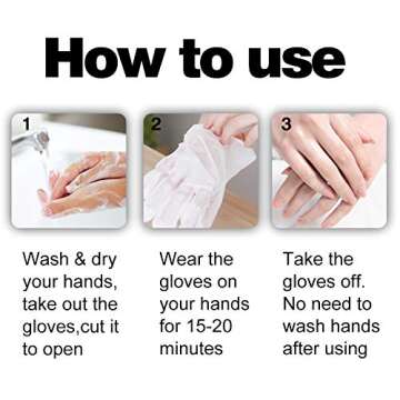 MOND'SUB] 5 Pairs Mineral Olive Oil Moisturizing Hand Masks | Moisturizer Hands Mask for Women & Men | Premium Hydrating Gloves for Dry Hands & Damaged Skins With Rich Vitamin E and A…