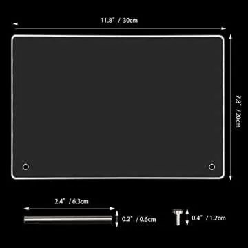 1PCS Transparent Acrylic Nail Art Display Holder, BetterJonny 50PCS Nail Stand with 3M Double Sided Tape for Professional Salon False Nail Sample Display