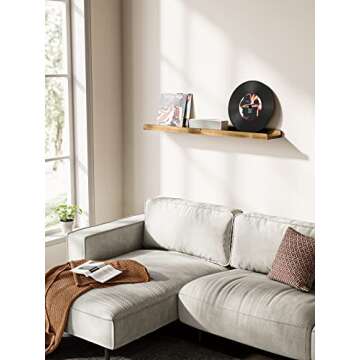 AMADA Floating Shelves - Stylish Wall Mounted Wood Shelves