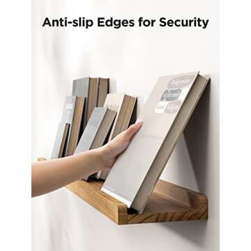 AMADA Floating Shelves - Stylish Wall Mounted Wood Shelves