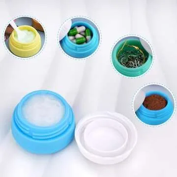 Kitchen GIMS Travel Containers 6 Pack 0.7oz Silicone Jars