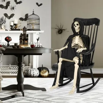 Sizonjoy 36" Posable Halloween Skeleton for Decor