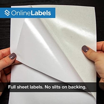 Sticker Paper, 100 Sheets - Matte Printable Labels