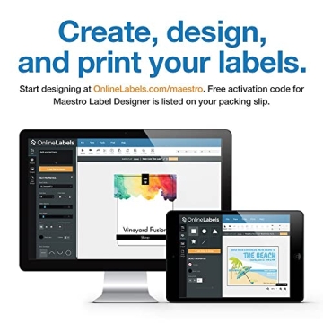 Sticker Paper, 100 Sheets - Matte Printable Labels