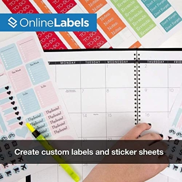Sticker Paper, 100 Sheets - Matte Printable Labels
