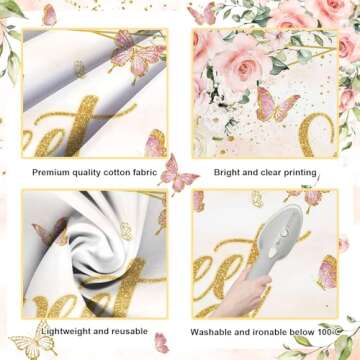 Avezano Sweet 16 Backdrop for Girls' Birthday Parties